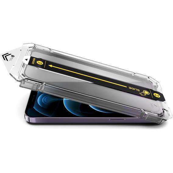 2x Tempered Glass for iPhone 12 Pro Max, ERBORD Easy App Full Screen Protector