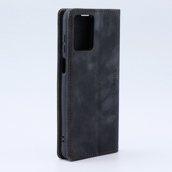 Case for Motorola Moto G53, ERBORD Vintage, wallet with flap, black