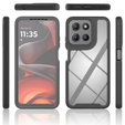Case for Motorola Moto E15 4G / G15 4G / G05 4G, Shockproof, with film, black