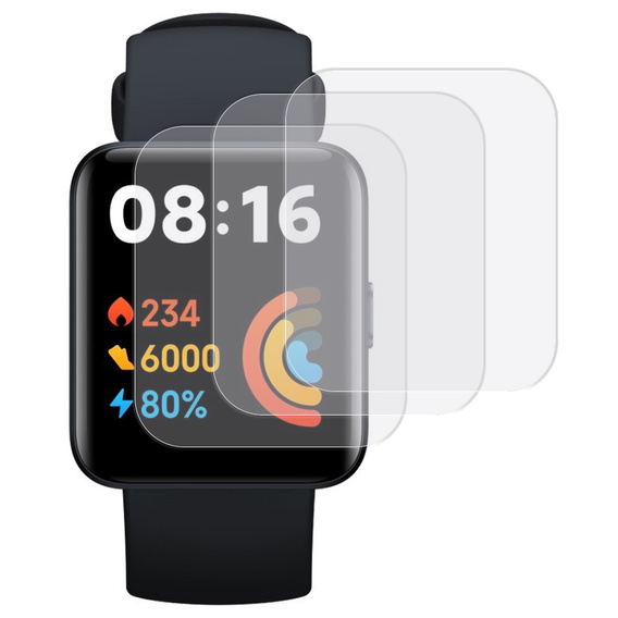3x ERBORD hydrogel film for Xiaomi Redmi Watch 2 Lite