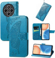 Flip case for Xiaomi Redmi 14C / Xiaomi Poco C75, Butterfly, blue