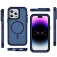 Case with frame for iPhone 14 Pro, for MagSafe, blue