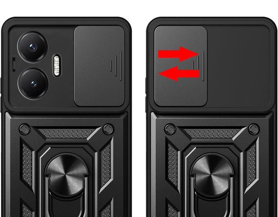 Case for Xiaomi Poco F7, CamShield Slide, black