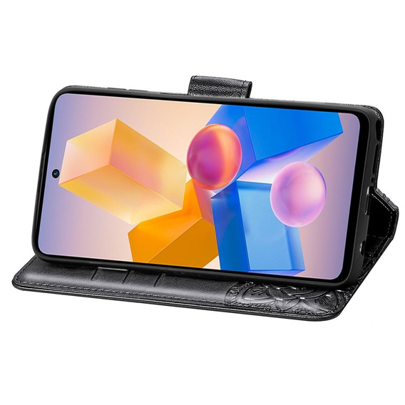 Flip case for Infinix Hot 40i, Butterfly, black