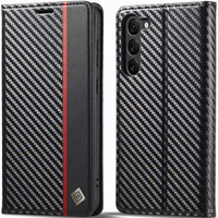 Flap case for Samsung Galaxy S24, Carbon LC.IMEEKE, black