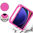 Children's case for Samsung Galaxy Tab S10 Lite / S10 FE / S9 FE, with handle, pink
