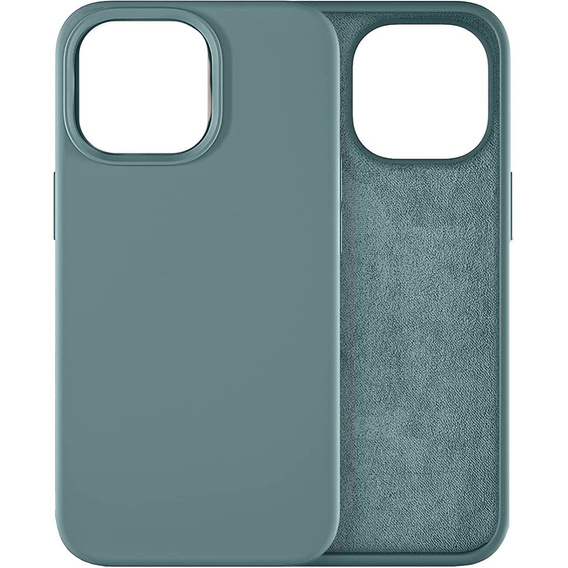 Case for iPhone 14 Pro, Silicone Lite, green