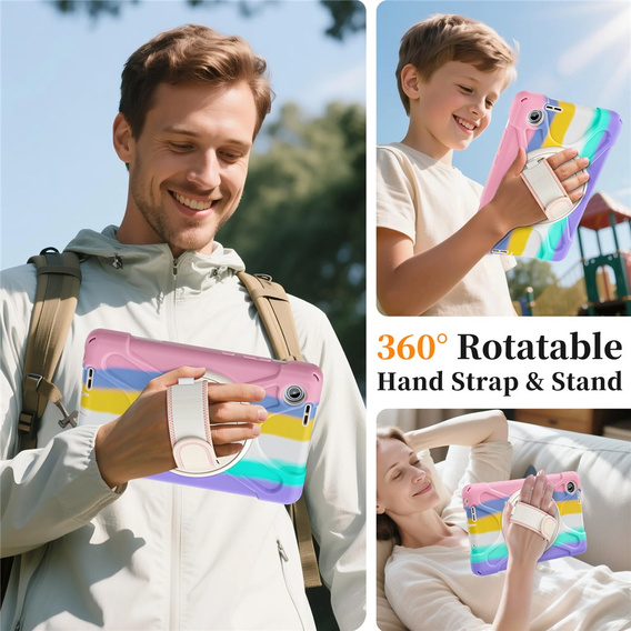 Armoured case with stand and shoulder strap for Lenovo Tab One