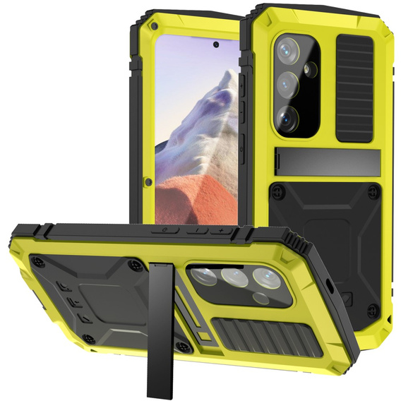 Armored case for Samsung Galaxy S24, R-JUST, yellow