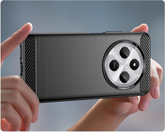 Case for Xiaomi Redmi 14C / Xiaomi Poco C75, Carbon, black