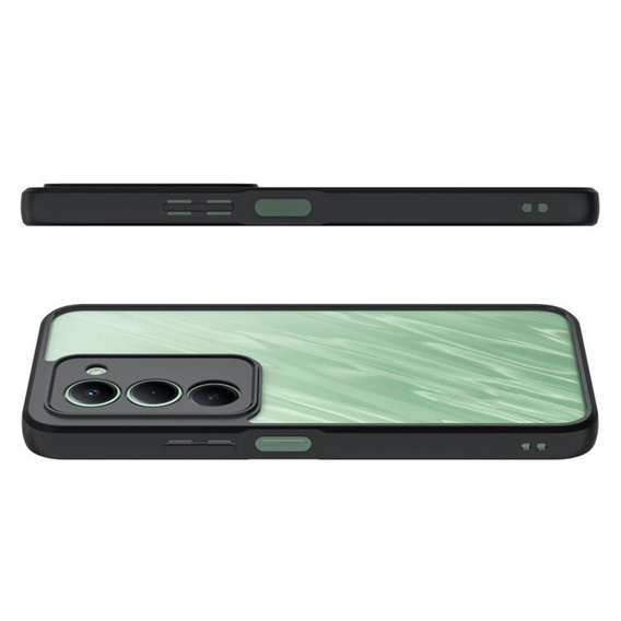 Case for Xiaomi Redmi 15 5G / 4G, with camera protection, transparent with black sides