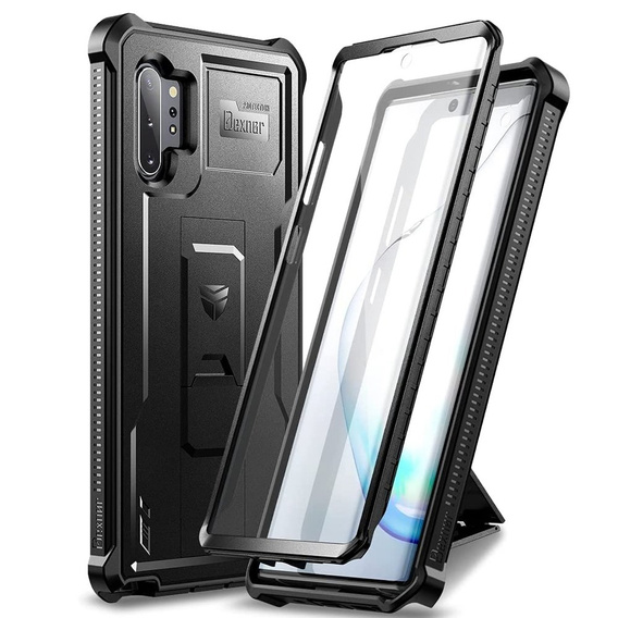 Armored case for Samsung Galaxy Note 10 Plus, Dexnor Full Body, black
