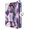 Case for iPad Air 4 10.9 2020 / iPad Pro 11 2020 / 2018, Suritch Full Body Marble, purple