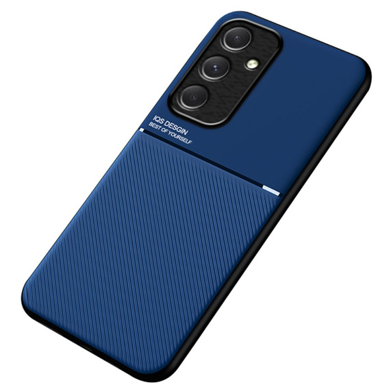 Case for Samsung Galaxy A55 5G, with magnetic grip plate, blue