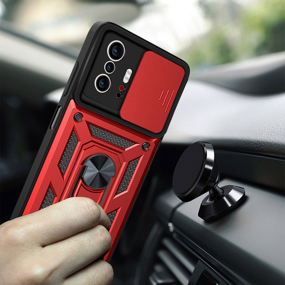 Case for Xiaomi 11T / 11T Pro, CamShield Slide, red