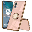 Case for Motorola Moto G53 5G, Electro Ring, pink rose gold