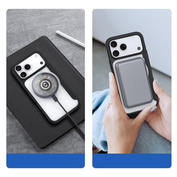 Dux Ducis case for iPhone 17 Pro Max, Skin X Pro, with flap, for MagSafe, black