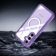 Case for Samsung Galaxy S25+ Plus, Shockproof, with glass, for MagSafe, purple
