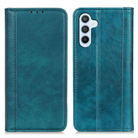 Case for Samsung Galaxy A35 5G, Wallet Litchi Leather, green