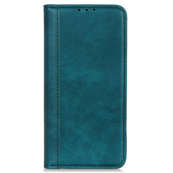 Case for Xiaomi Redmi Note 13 Pro+, Wallet Litchi Leather, green