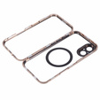 Magnetic Dual Glass MagSafe case for iPhone 16, gold