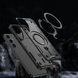 Case for Samsung Galaxy S25+ Plus, Military MagSafe, black