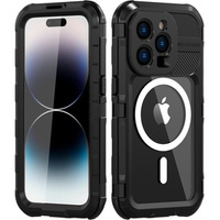 IP68 Waterproof Case for iPhone 14 Pro, SHELLBOX MagSafe, black