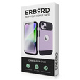 ERBORD MagSafe Cam Slider Case, purple + screen protector for iPhone 13 / iPhone 14