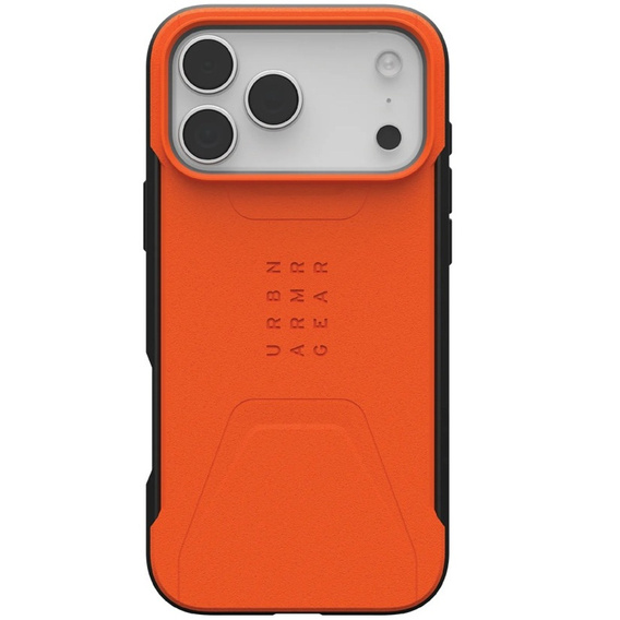 Urban Armor Gear case for iPhone 17 Pro Max, Civilian MagSafe, Orange