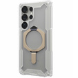 Urban Armor Gear case for Galaxy S25 Ultra, Plasma XTE MagSafe Kickstand, transparent / gray