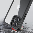 Case for iPhone 12/12 Pro, Shockproof, with film, black