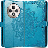 Flip case for Oppo Reno 12FS / 12F, Mandala, blue