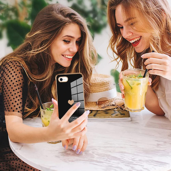 Case for iPhone 7/8/SE 2020/SE 2022, Electro heart, black