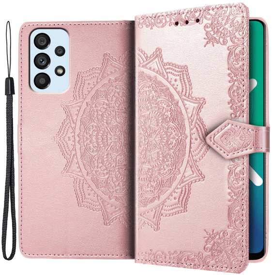 Flip case for Samsung Galaxy A53 5G, Mandala Flower, pink