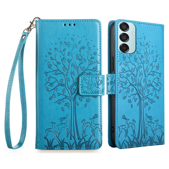 Flip case for Samsung Galaxy M15 5G, Tree, blue