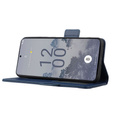 Flip case for Nokia X30 5G, Wallet Litchi Magnet Case, dark blue