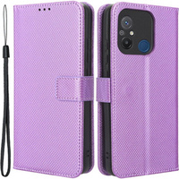 Flip case for Xiaomi Redmi 12C, Wallet, Smart Magnet, purple