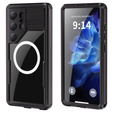 Waterproof case for Samsung Galaxy S25 Ultra, Redpepper, for MagSafe, black
