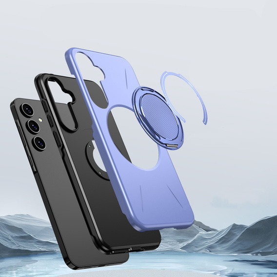 MagSafe case with stand for Samsung Galaxy A37 5G, purple