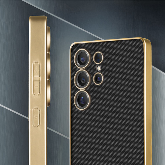 Case for Samsung Galaxy S25 Ultra, GKK Leather, carbon black