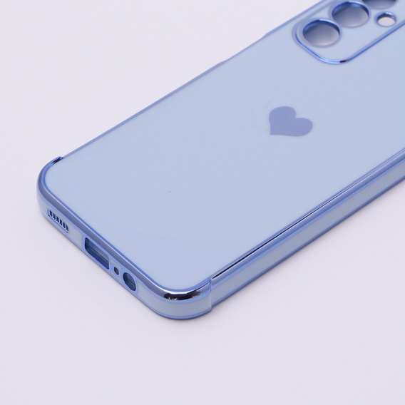 Case for Samsung Galaxy A14 4G/5G, Electro heart, blue