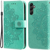 Flip case for Samsung Galaxy A14 4G/5G, Mandala Flower, green