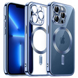Case for iPhone 13 Pro, Electro MagSafe, blue + Screen Glass