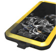 Love Mei Case for Samsung Galaxy S21 FE, armored with glass, yellow