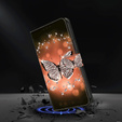 Flip case for Xiaomi Redmi Note 12 4G, Wallet, butterfly and crystals, black