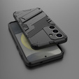 Case for Samsung Galaxy A56 5G, Military kickstand, black