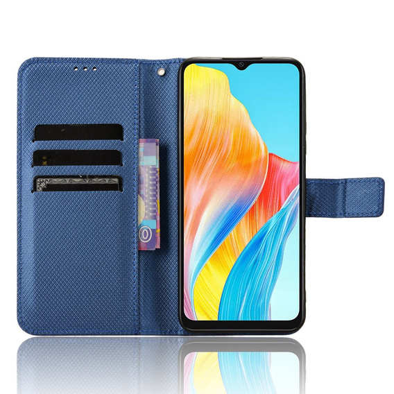 Flip case for Oppo A38 4G / Oppo A18 4G, Wallet Smart Magnet, blue