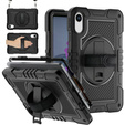 Armoured case for Xiaomi Redmi Pad 2, with stand and shoulder strap – black