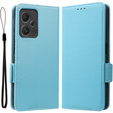 Flip case for Xiaomi Redmi Note 12 5G / POCO X5 5G, Wallet Litchi Magnet, blue