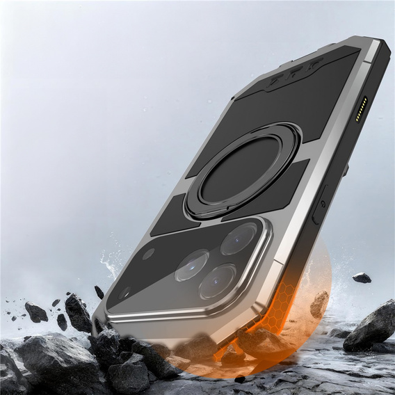 R-JUST case with MagSafe and stand for iPhone 17 Pro Max